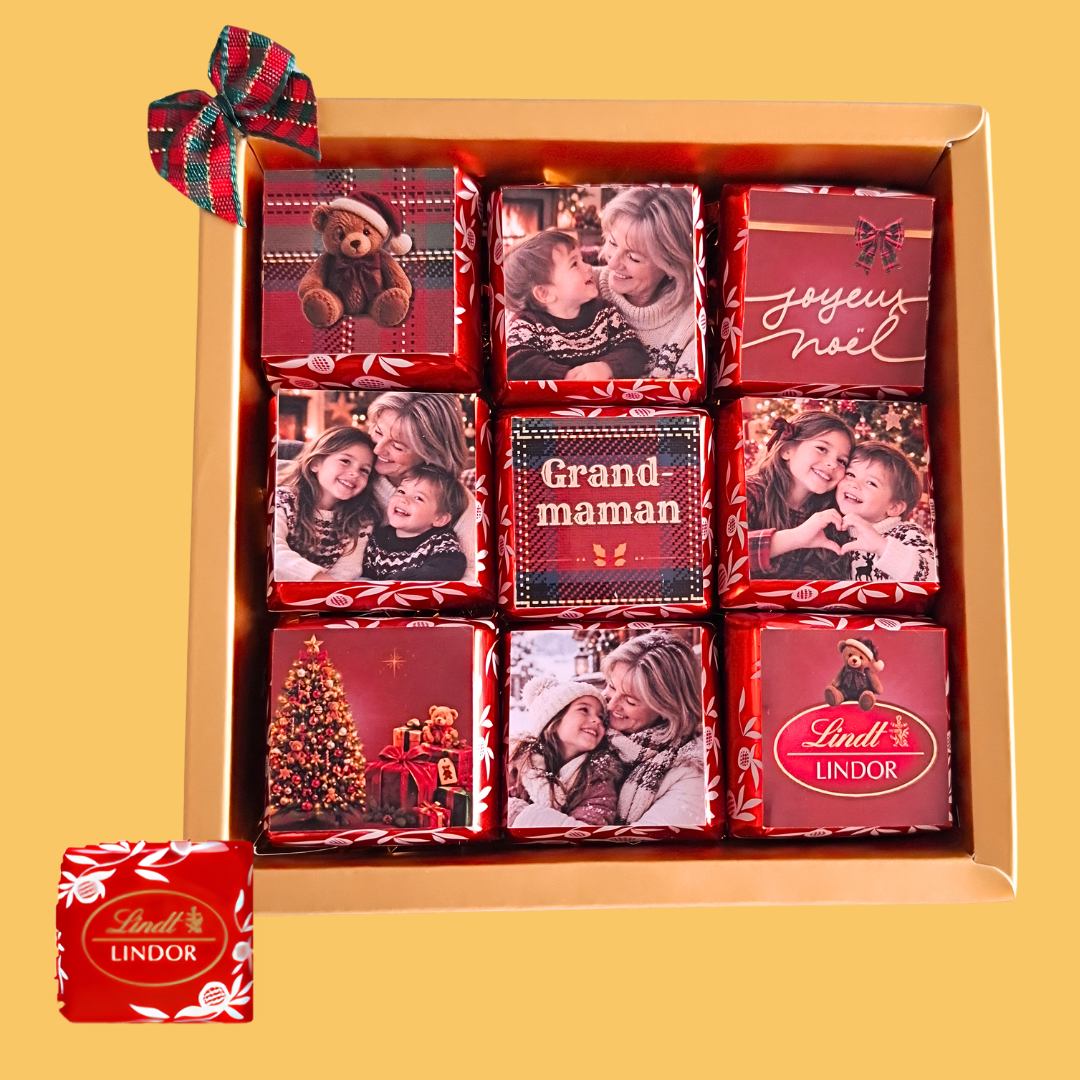 CHOCOLATS LINDT personnalisés avec photos