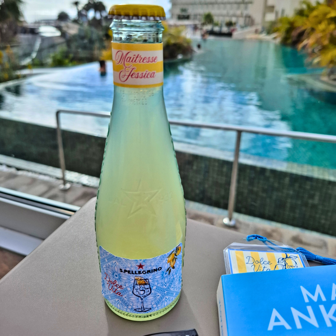 coffret cadeau enseignant personnalisé été dolce vita avec boisson citron et snack