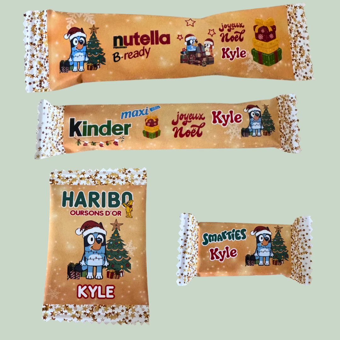SAC GOURMAND personnalisé de Noël - enfant