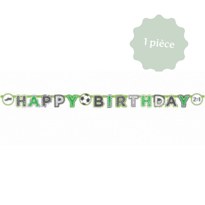 Décoration de table pour anniversaire sur le thème foot