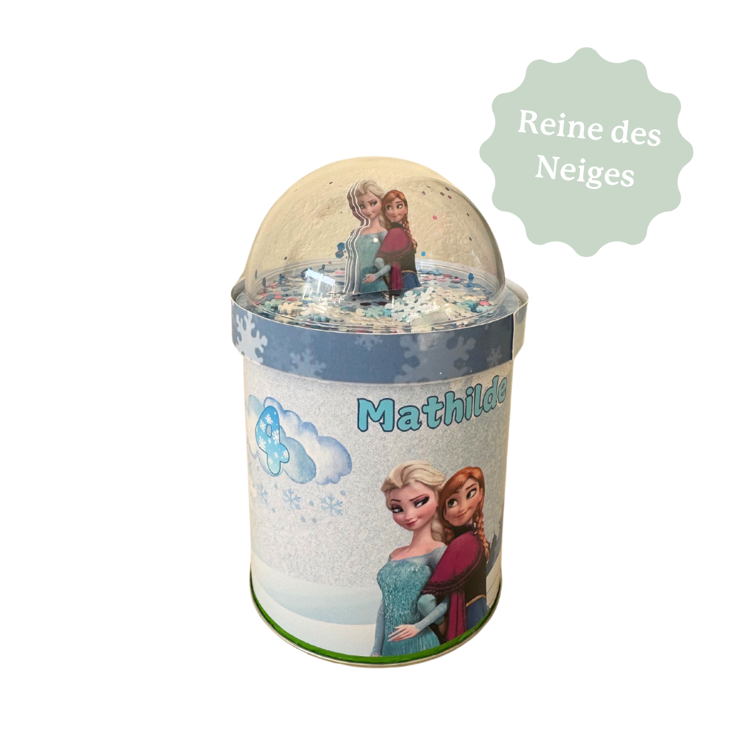 Chips Pringles personnalisées sur le thème de la Reine des neiges. Idéal pour un cadeau souvenir d'anniversaire d'enfant. 