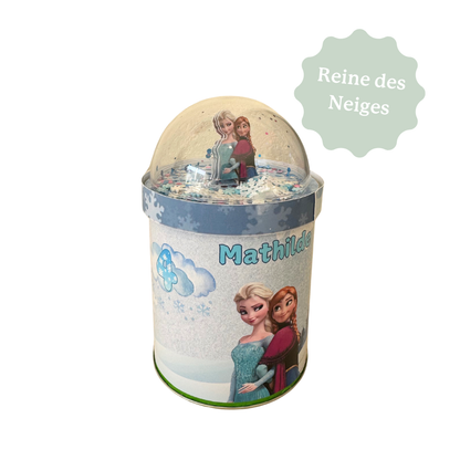 Chips Pringles personnalisées sur le thème de la Reine des neiges. Idéal pour un cadeau souvenir d'anniversaire d'enfant. 