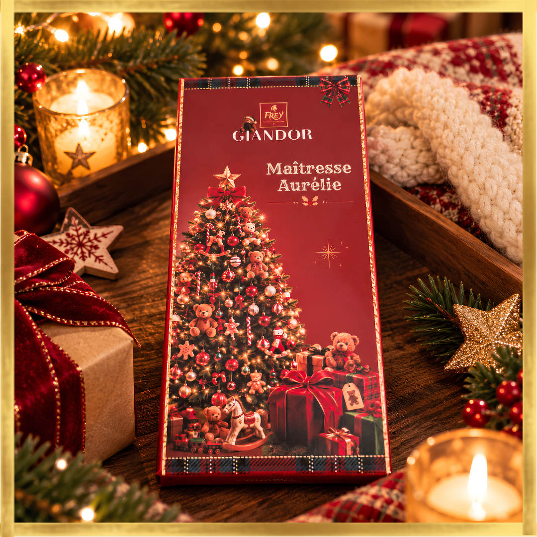 PLAQUE DE CHOCOLAT personnalisée de Noël