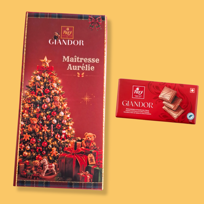 PLAQUE DE CHOCOLAT personnalisée de Noël