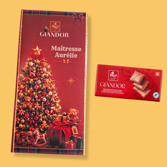 PLAQUE DE CHOCOLAT personnalisée de Noël