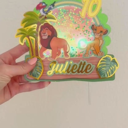 CAKE TOPPER 3D avec lumières LED - 1 élément