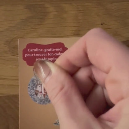 CARTE A GRATTER de Noël