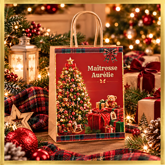SAC CADEAU personnalisé de Noël