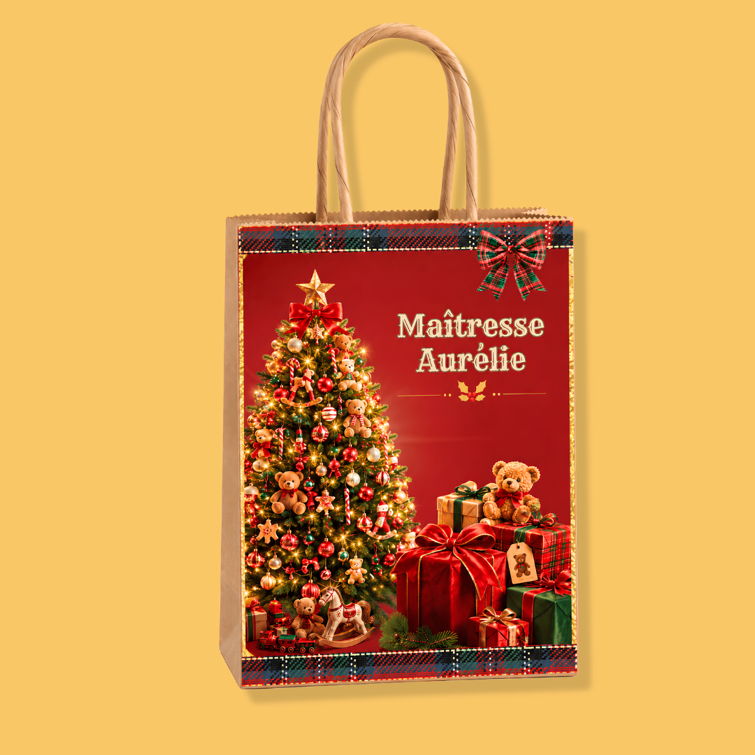 SAC CADEAU personnalisé de Noël