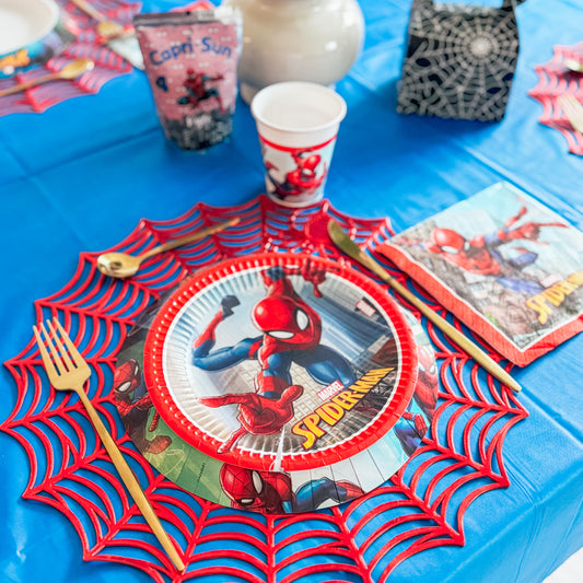 Décoration de table Spiderman pour anniversaire