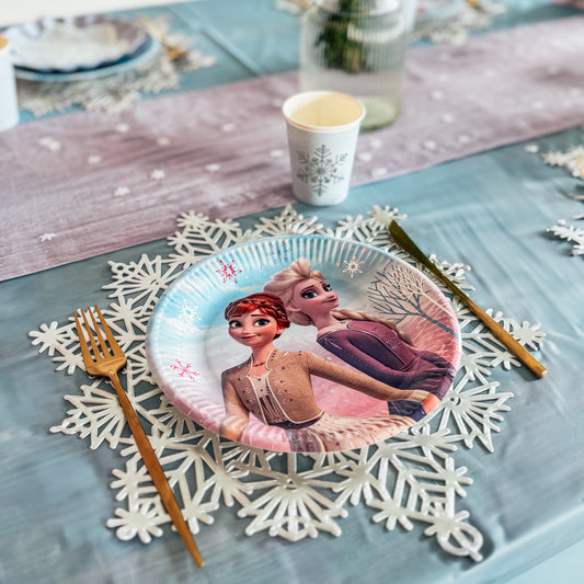 Grandes assiettes - Reine des neiges