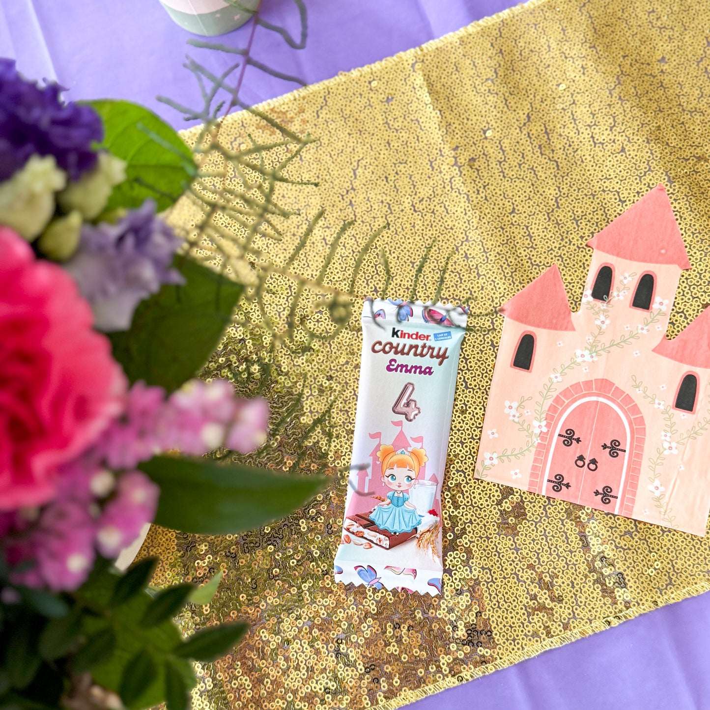 Décoration de table princesse pour anniversaire d'enfants